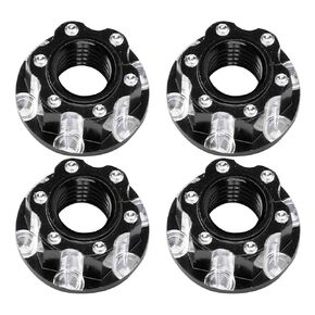 VGEBY 4PCS M4 نحت سداسي المكسرات الألمنيوم سبيكة RC متوافقة مع D3 D4 1/10 RC CAR SPORTINGGOODS Model Car Accessories (Black¡ê؟