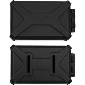 2Pack Vgoohobby Mini Toolbox Trunk Decoration Accessories RC Luggage Case Compatible with Traxxas TRX4 Axial SCX10 90046 CC01 D90 D110 1/10 Wrangler Jeep RC Crawler Car (Black)