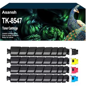 Remanufactured 4PK TK-8547 TK8547 TK-8547K TK-8547C TK-8547M TK-8547Y Toner Cartridge Use with TASKalfa 4054ci 5054ci Printer