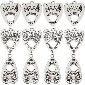 Sunnyclue 1 Box 30pcs سحر التارو الفضي Planchette سحر الجزء الأكبر سحرًا سحرًا سحرًا للقوطية القوطية.