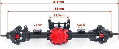 RC Straight Complete Axle Front Rear Axle for 1:10 Axial SCX10 II AX90046 90047 90027 90028 RC Crawler Car Upgrades (Front Axle) in Saudi Arabia