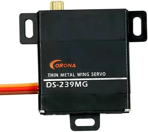 2Pcs Corona DS239MG Digital Servo Motor Slim Wing Metal Gear 4.6kg/0.15sec/22g for RC Glider Fixed-Wing Plane Robot in Kuwait