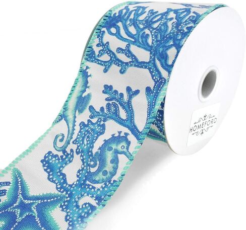 Homford Seahorse ، Starfish ، والشريط السلكي المرجان ، 2-1/2 بوصة ، 10 ياردة (أزرق) in Kuwait