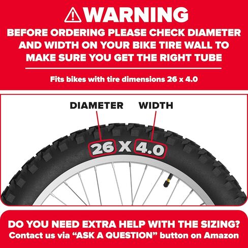 20 x 4.0 Inner Tube Set with Schrader Valve - Ideal for Mountain Bikes & E-Bikes with 20-Inch Fat Tires - Durable & Reliable Performance- 2 Pack with Tire Levers in Kuwait