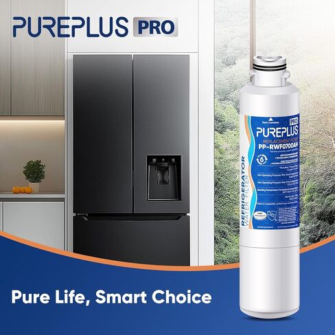 PUREPLUS DA29-00020B Refrigerator Water Filter Replacement for Samsung RF28HMEDBSR, RF263BEAESR, HDX FMS-2, HAF-CIN/EXP, RF4287HARS, RF28HFEDBSR, DA29-00020A, RF261BEAESR, DA97-08006A, 469101, 3PACK in Kuwait