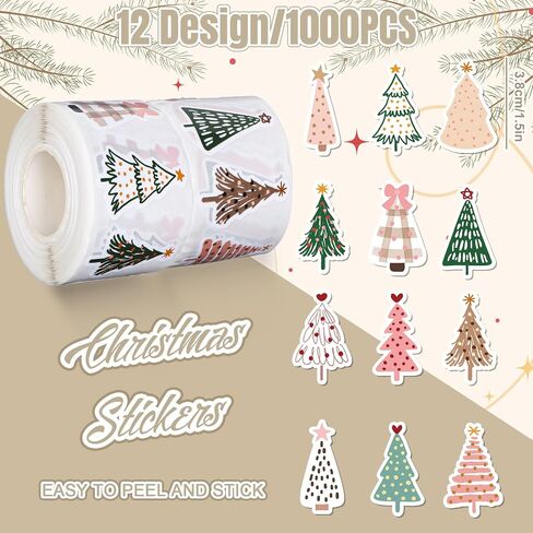 Whaline 1000Pcs Vintage Valentine's Day Stickers Roll Retro Heart Boy Girl Self-Adhesive Sticker Decals for Wedding Anniversary Scrapbook Journal Card, 12 Design in Saudi Arabia