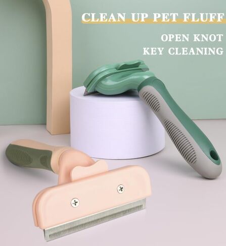 TopMed ETS Deshedding Tool For Dogs & Cats, Pet Grooming Brush For All Kind Of Pet Hair, Reduces Shedding Effectively Proven Grooming Tools for Dogs Cats and Other Animals (Small, Pink) in Saudi Arabia