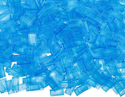 1 × 2 من البلاط الأزرق الفاتح الشفافة ، 550 جهاز كمبيوتر ، لعبة طوب مسطحة كبيرة للأطفال ، مثالية لطوب الماء ، متوافق مع طوب ليغو ، مجموعات لبنة الأجزاء والقطع الكثير in Kuwait