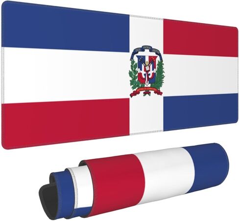 Bald Eagle and American Soldier Gaming Mouse Pad, Large Non-Slip Rubber Base Mousepad XL 31.5x11.8in, Keyboard Mouse Mat, Desk Pad with Stitched Edges for Gamer Home&Office in Kuwait