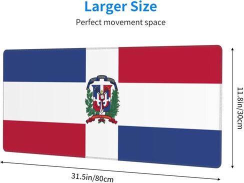 Bald Eagle and American Soldier Gaming Mouse Pad, Large Non-Slip Rubber Base Mousepad XL 31.5x11.8in, Keyboard Mouse Mat, Desk Pad with Stitched Edges for Gamer Home&Office in Kuwait