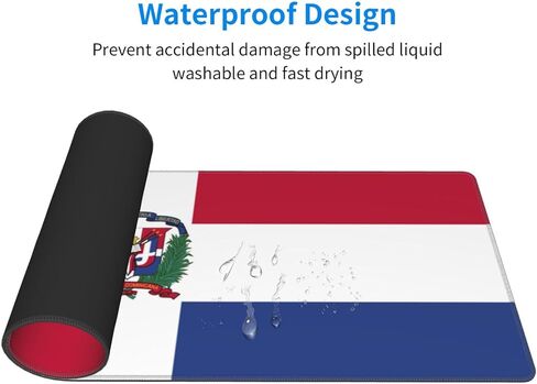 Bald Eagle and American Soldier Gaming Mouse Pad, Large Non-Slip Rubber Base Mousepad XL 31.5x11.8in, Keyboard Mouse Mat, Desk Pad with Stitched Edges for Gamer Home&Office in Kuwait