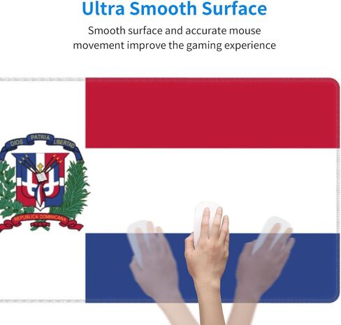 Bald Eagle and American Soldier Gaming Mouse Pad, Large Non-Slip Rubber Base Mousepad XL 31.5x11.8in, Keyboard Mouse Mat, Desk Pad with Stitched Edges for Gamer Home&Office in Kuwait