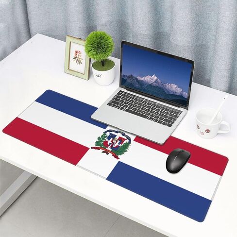 Bald Eagle and American Soldier Gaming Mouse Pad, Large Non-Slip Rubber Base Mousepad XL 31.5x11.8in, Keyboard Mouse Mat, Desk Pad with Stitched Edges for Gamer Home&Office in Kuwait