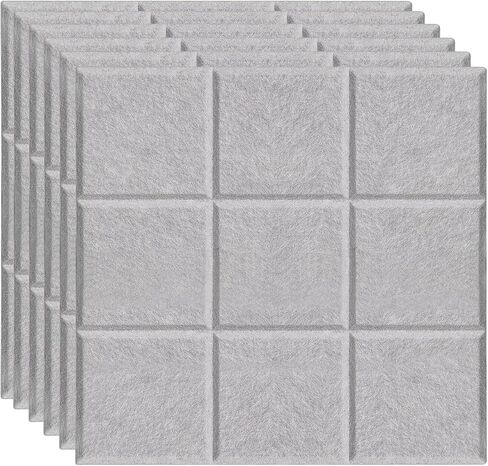 Moonlight Gray Felt Bulletin Board Set - لوحات تنظيم الحائط 6 قطع | الديكور متعدد الاستخدامات للمكتب والمنزل والفصول الدراسية (Moonlight Gray) in Saudi Arabia