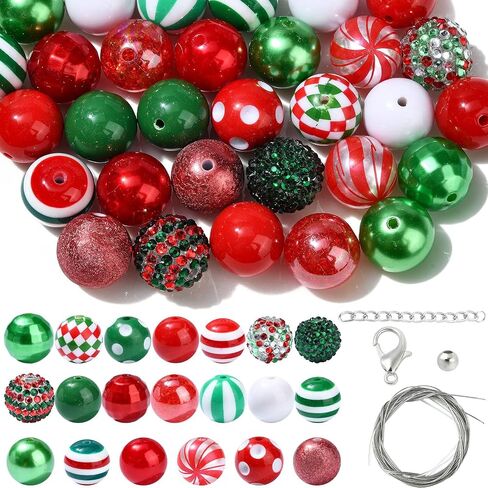 DanLingJewelry 50Pcs Sky Blue Series Acrylic Round Beads 20mm Chunky Bubblegum Beads Large Ball Beads for Bracelets Pens Jewelry Making in Saudi Arabia
