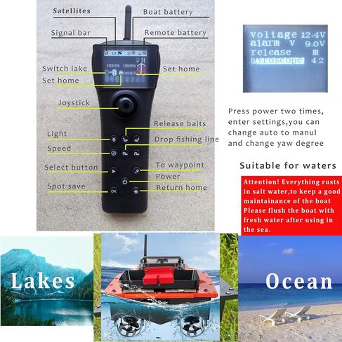 JABOBOAT High Speed RC Fishing Bait Boats for Ocean Lake Fishing, 500M Range, 4.5KG Load, Cruise Control in Saudi Arabia