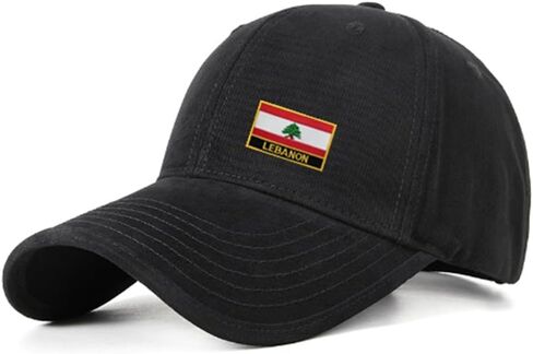 1 PSC Lebanon Flag Embroidered Patch, Iron-On, 3.15 x 2 inches, Red and Black (Lebanon) in Saudi Arabia