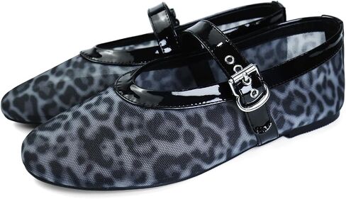 Mesh Ballet Flats for Women Buckle Strap Round Toe Wide Width Mesh Flats Casual Ballerina Shoes in Saudi Arabia