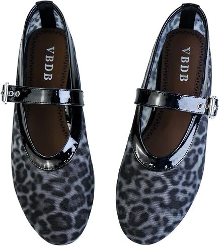 Mesh Ballet Flats for Women Buckle Strap Round Toe Wide Width Mesh Flats Casual Ballerina Shoes in Saudi Arabia