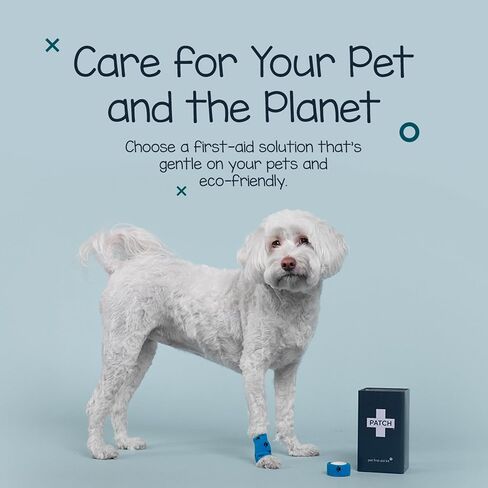 PATCH Eco Pet First Aid Kit for Dogs and Cats. Cat and Dog First Aid Kit with Bandages, Gauze Pads & Glove. Emergency First Aid Kit for Animals Including Puppy in Kuwait