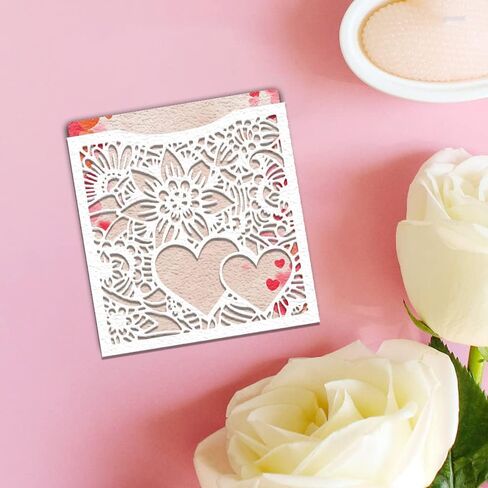 ABTOLS Metal 3D Envelopes Cutting Dies, Flower Gift Boxes Die Cuts Heart Frame Embossing Stencils Template Mould for Card Scrapbooking and DIY Craft Album Paper Card Decor in Saudi Arabia