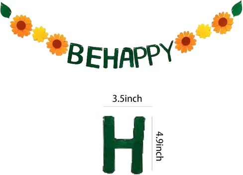 Birthday Party Felt Banner Decorated with Orange Happy Birthday Banner in Kuwait