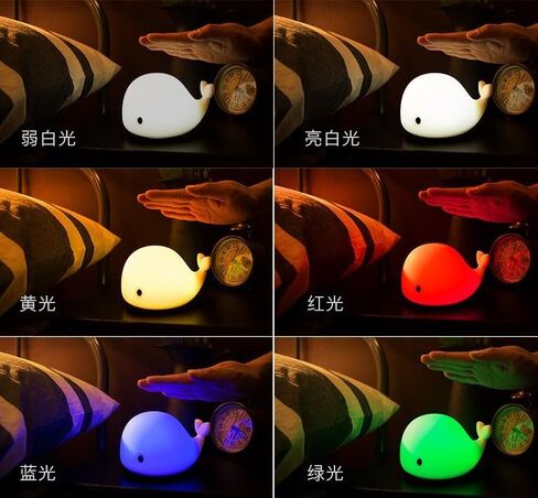 لطيف الاطفال ليلة ضوء الليل أضواء الليل للأطفال غرفة نوم طفل رضيع المحمولة بطارية السيليكون أدى ضوء الليل الحضانة (الأرنب لطيف) in Kuwait