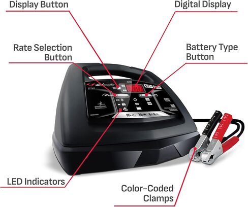 SC1279 12V Fully Automatic Battery Charger and 8A Maintainer in Kuwait