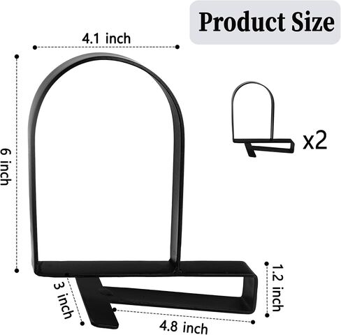 AJART Adjustable Book Ends for Shelves: Black Heavy Duty Bookends - Metal Clamp Book Organizer Storage Holders in Saudi Arabia