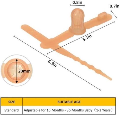 Thumb Sucking Deterrent,Thumb Sucking Stop for Kids,15 Months Baby | 2Pcs,suitable for 0.5-0.7" thumbs and 1.6-1.95" Wide Wrist,Thumb Sucking Stop for Kids in Saudi Arabia