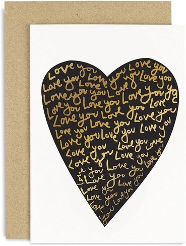Old English Co. Happy Birthday Card - A6 Gold Balloons | Perfect for Friends or Family Members | Happy & Funny Adult Occasion Cards | Suitable for Men & Women | Blank Inside & Envelope Included in Saudi Arabia