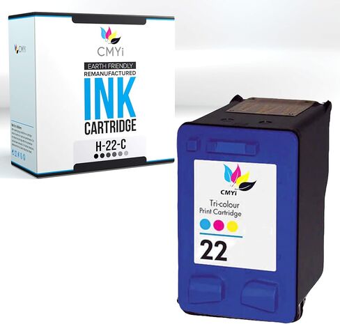 22 Color Replacement Ink Cartridge for HP DeskJet 4310, 4315, 4315v, 4315xi, 4350, 5600, 5605, 5605z, 5607, 5608, 5609, 5610, 5610v, 5610xi, 5615, 5679, 5680, J3508, J3600, J3606, J3608, J3625 in Saudi Arabia