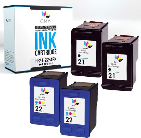 22 Color Replacement Ink Cartridge for HP DeskJet 4310, 4315, 4315v, 4315xi, 4350, 5600, 5605, 5605z, 5607, 5608, 5609, 5610, 5610v, 5610xi, 5615, 5679, 5680, J3508, J3600, J3606, J3608, J3625 in Saudi Arabia