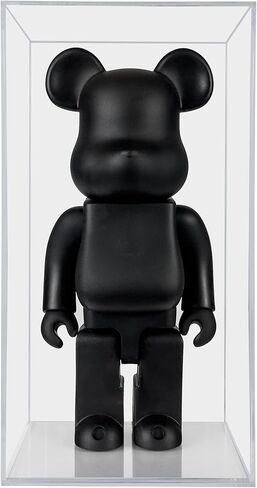 Assembly-Free Acrylic Display Case for Bearbrick 400%, Permanently Assembled Dustproof Display Case, UV Protection, 3/5mm Thickness (Clear Base) in Kuwait