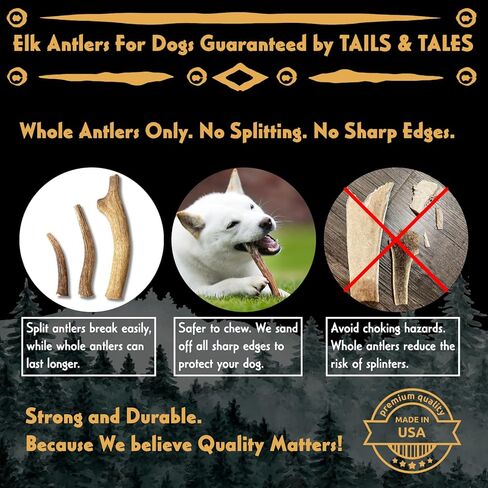 ذيول وحكايات عظام الأيائل الكاملة للكلاب الصغيرة 4-6 "عظام الكلاب طويلة الأمد ودائمة للمضغرين العدوانيين أو الجراء التسنين لا تضافات ، فائقة الصف أ ، سقيفة بشكل طبيعي في الولايات المتحدة الأمريكية in Kuwait