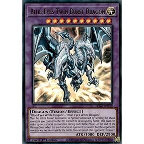 Blue -Eyes Twin Burst Dragon - LDS2 -EN019 - Ultra Rare - 1st Edition