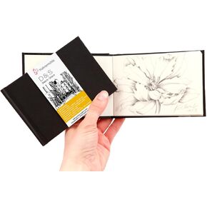 D&S Sketch Book 140G/M² ، Red Notebook ، 9x12cm ، Landscape ، 30 fls