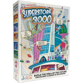 Superstore 3000 Board Game - Build Your Dream Mall in Space! Strategy Game, Fun Family Game for Kids & Adults, Ages 10+, 2-4 Players, 30-45 Minute Playtime, Made by Space Cowboys