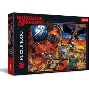 Trefl Dungeons & Dragons Prime 1000 Piece Jigsaw Puzzle The Origins of Dungeons & Dragons 27"x19" Puzzle for Fantasy and D&D Fans, DIY, Creative Fun, Puzzle for Adults and Children from 12 Years Old