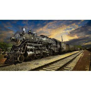 Jigsaw Puzzles 1000 Pieces for Adults - Train Landscape - Wooden Puzzle - Unique Holiday Gift Suitable for Teenagers and Adults, Home Decoration(75x50cm)