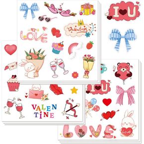 12 مجموعة من ملصقات عيد الحب عيد الحب DIY Craft Art Heart Art Valentine Day Decoration Photo Photo Photo Photo Photo Photo fult