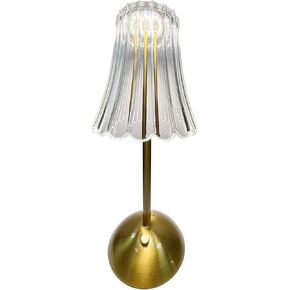 Gold Portable LED Table Lamp ، USB قابلة للإعادة شحن غرفة نوم مصباح المكتب 3-مستوى السطوع ليلا مصباح TD009