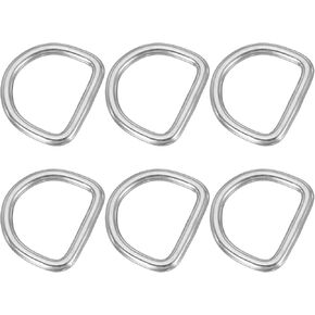 PATIKIL Metal D-Rings Stainless Steel D Ring Welded Solid Dee Rings DIY Accessories for Belts Sewing Dog Collars