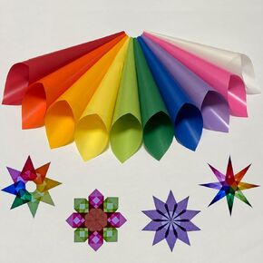 Translucent Wax Paper, Kite Paper, Glassine Paper. Suitable for Making Window Stars, Waldorf Stars