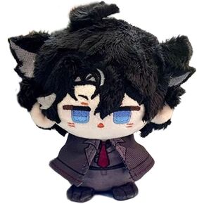 Small Size Plush Figure Doll - Wriothesley Plush (4 inch), Keychain Figure Soft Stuffed Gift for Fans