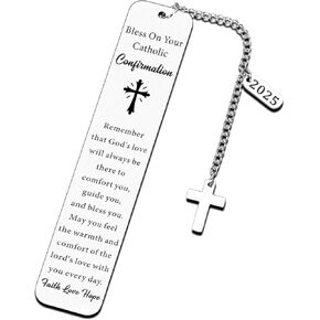 2025 Confirmation Gifts for Teenage Boys Girls First Communion Gifts for Goddaughter Son Catholic Baptism Gifts for Teen Boys Girls Religious Easter Gifts for Women Men Easter Basket Stuffers for Kids
