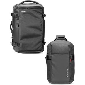 حقيبة ظهر Tomtoc السفر 40L و Sling Bag Crossbody Spack S
