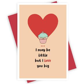 Alzombi Sweet Card for New Mom New Dad from Baby, Cute Mother's Day Father's Day Card, I Love You Big