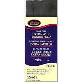 منتجات Wrights 117-206-031 شريط تحيز إضافي عريض مزدوج ، 3 ياردة ، أسود