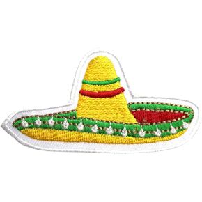 تصحيح قبعة Sombrero ، تصحيح القبعة المكسيكية ، تصحيح المكسيك ، تصحيح ، تصحيح رائع على الحديد على Sew on Patch للملابس وما إلى ذلك.